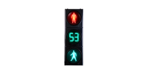 High Flux Pedestrian Traffic Light, Traffic Light With Transparent Lens