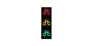 High Flux RYG Bicycle Traffic Light 300mm led traffic light